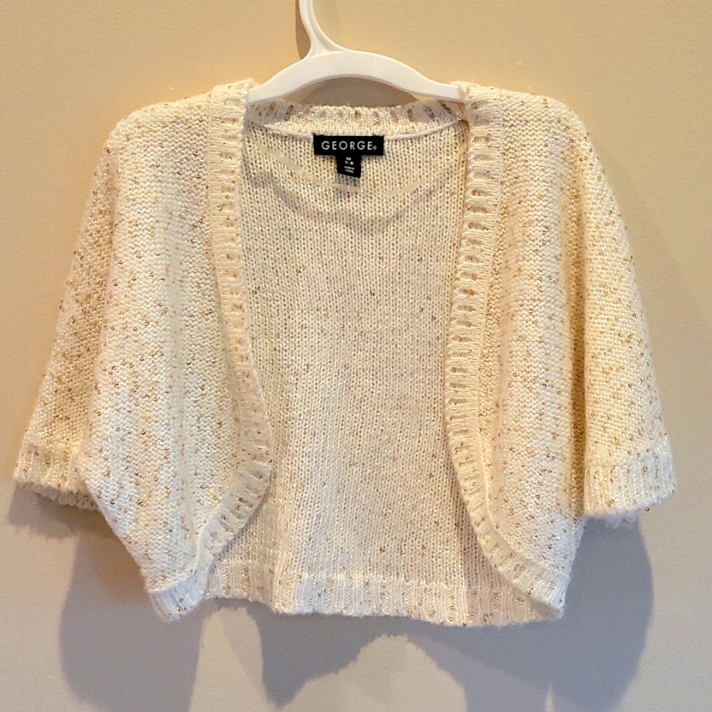 George sequin sweater girls size 7/8